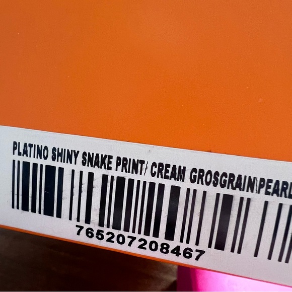 Kate Spade Hedy Thong Sandal Platinum Snake Print Size 8.5 With Box - Picture 11 of 11